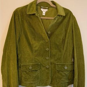 Vintage Talbots olive/lime green corduroy women’s blazer jacket (fits like M)